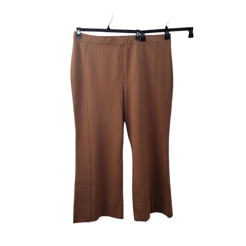 Marla Wynne 360 Stretch Flare Pant, Size 2X, Dark Camel